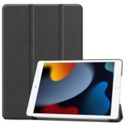 CoreParts Cover for iPad 7/8/9 10.2 Tri-fold Caster Hard Shell Cover with Auto Wake Function - Blac-1530314