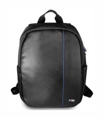 BMW Carbon Navy Stripe Backpack, černá