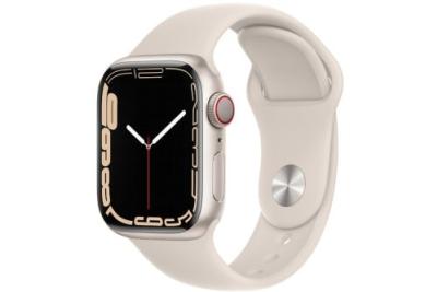 Apple Watch Series 7, 45mm - Aluminium case starlight sport band