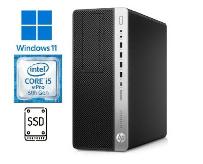 HP EliteDesk 800 G4 TWR - i5-8500 - 8 GB - 256 GB SSD