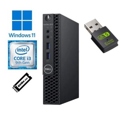 Dell Optiplex 3070 Micro - i3-9100t - 8 GB - 256 GB SSD Wifi