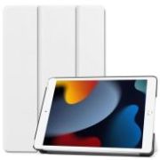CoreParts Cover for iPad 7/8/9 10.2" Tri fold Caster Hard Shell Cover with Auto Wake Function Whi 1537198