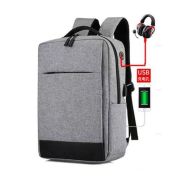 DeTech Batoh pro notebook Power Backpack BP 04, 15.6", šedá