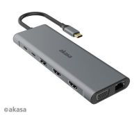 Dokovací stanice Akasa USB C 14v1 60W